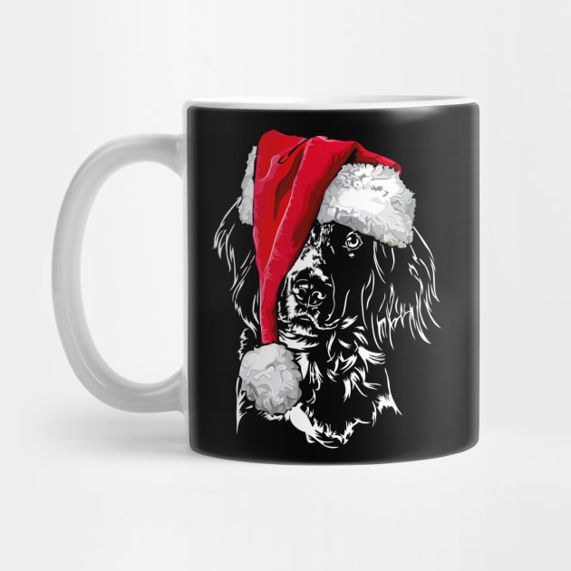 Small Munsterlander Santa Christmas dog mom by wilsigns